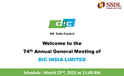 DIC India 74th AGM