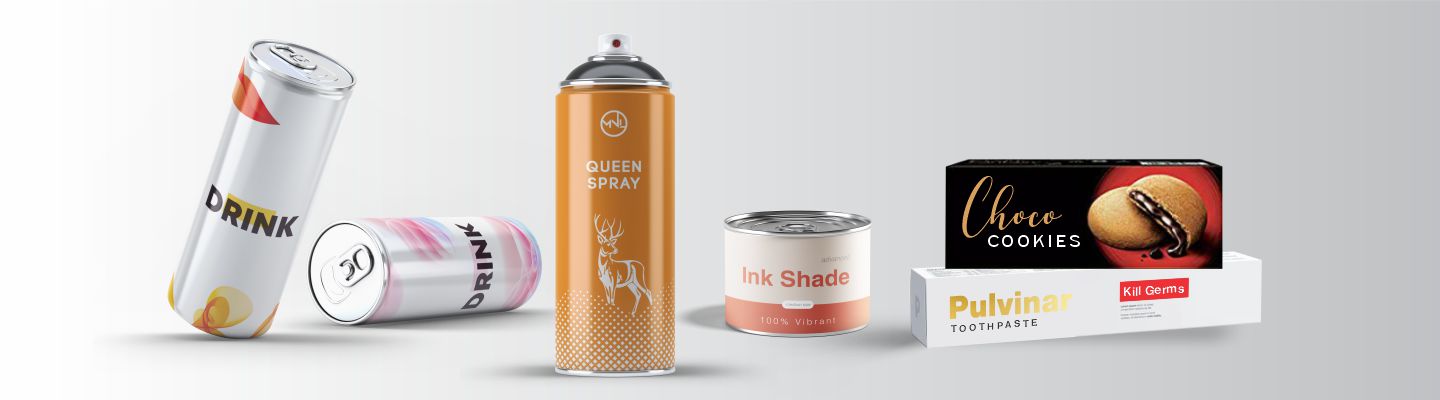 Flexo ink spray shades